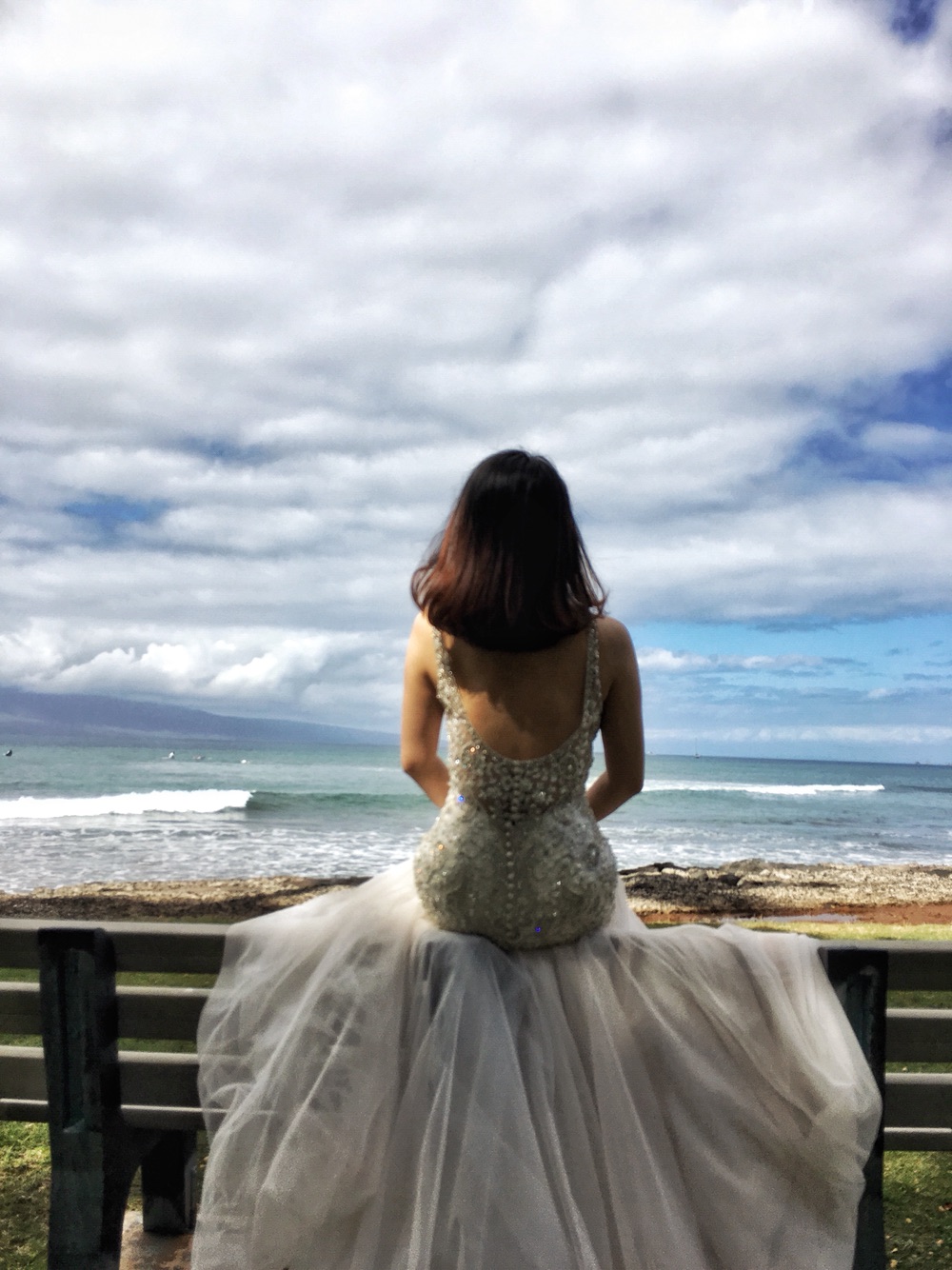带件婚纱去旅行——夏威夷Maui手机自拍