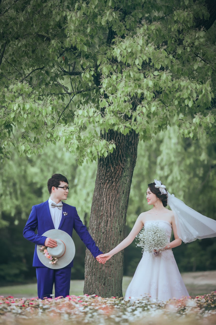 婚纱照还是喜欢小清新