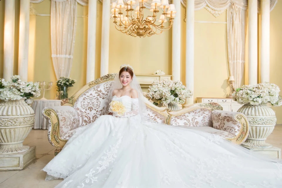 婚纱照，金夫人拍的