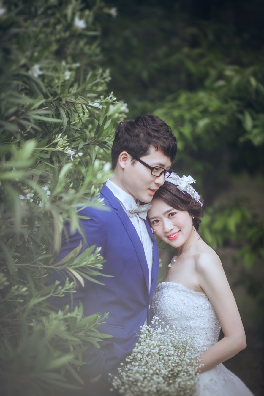 婚纱照还是喜欢小清新