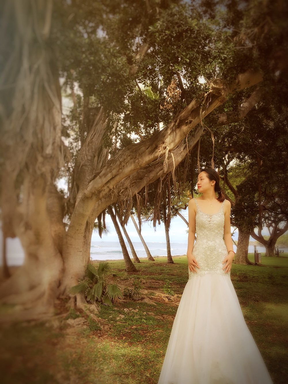 带件婚纱去旅行——夏威夷Maui手机自拍