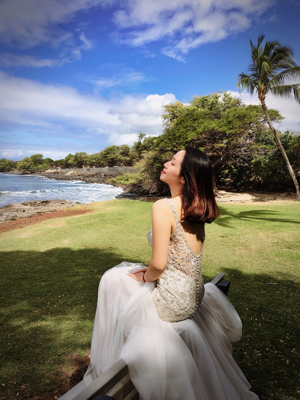 带件婚纱去旅行——夏威夷Maui手机自拍