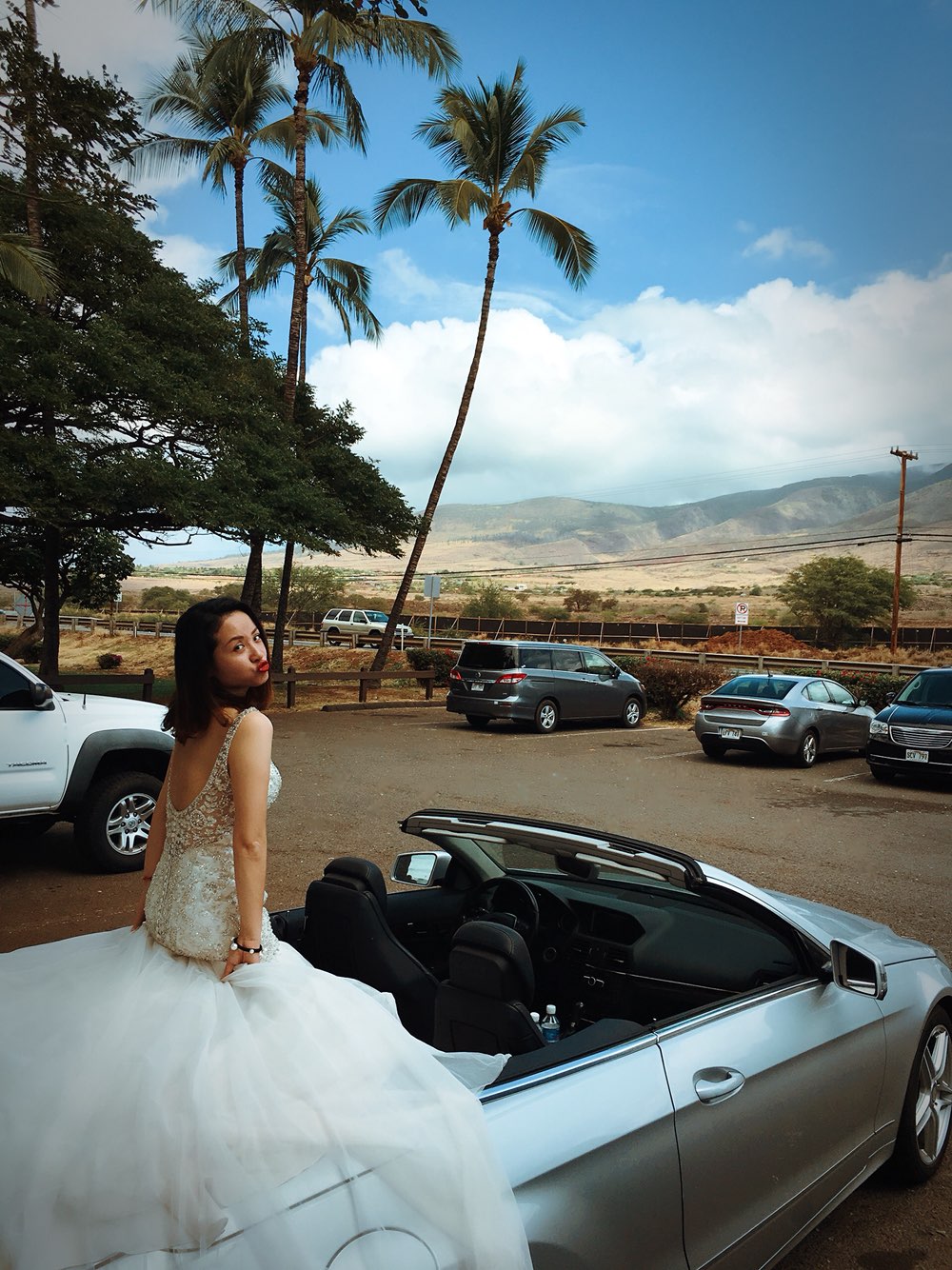 带件婚纱去旅行——夏威夷Maui手机自拍