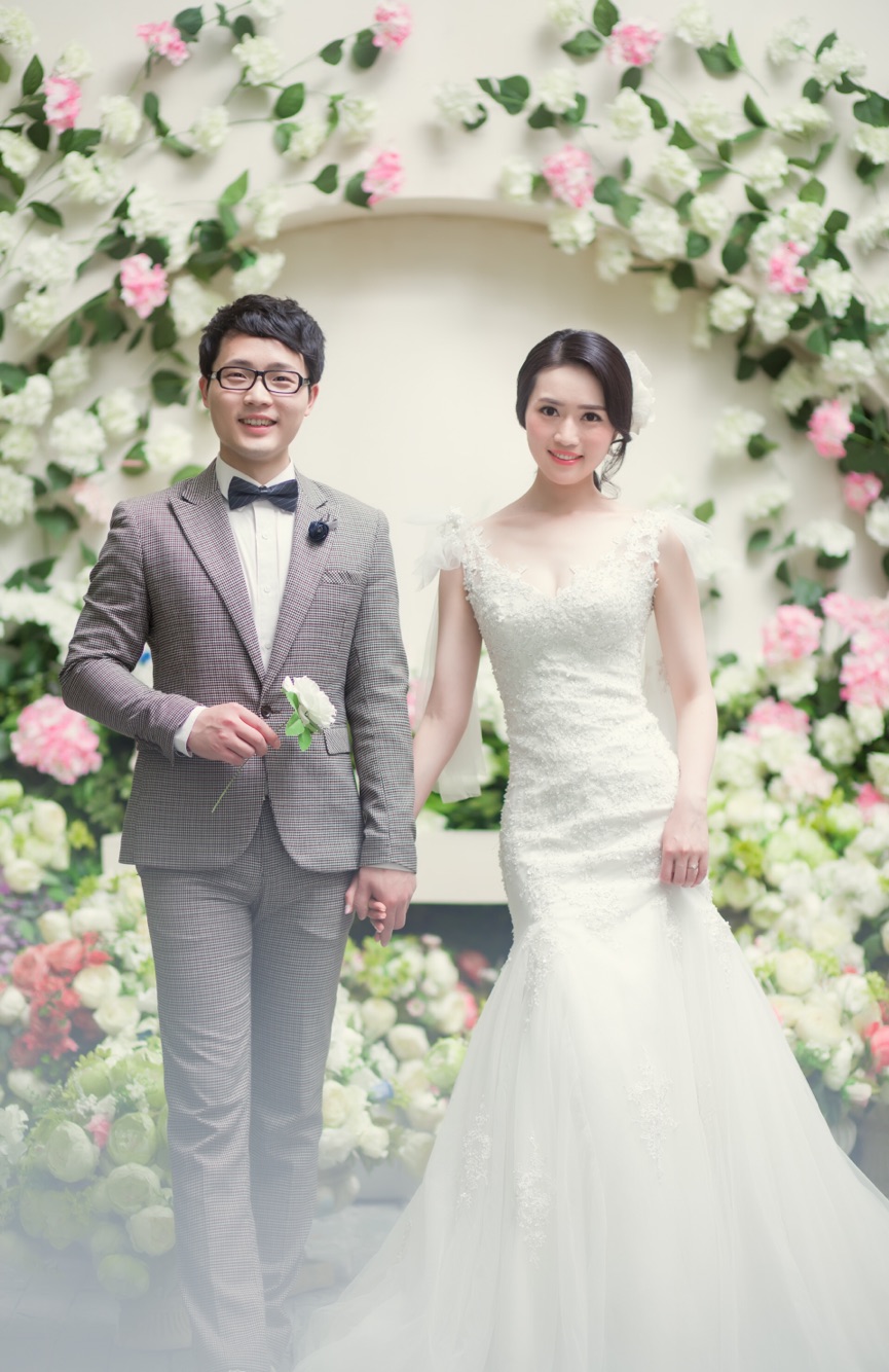 婚纱照还是喜欢小清新