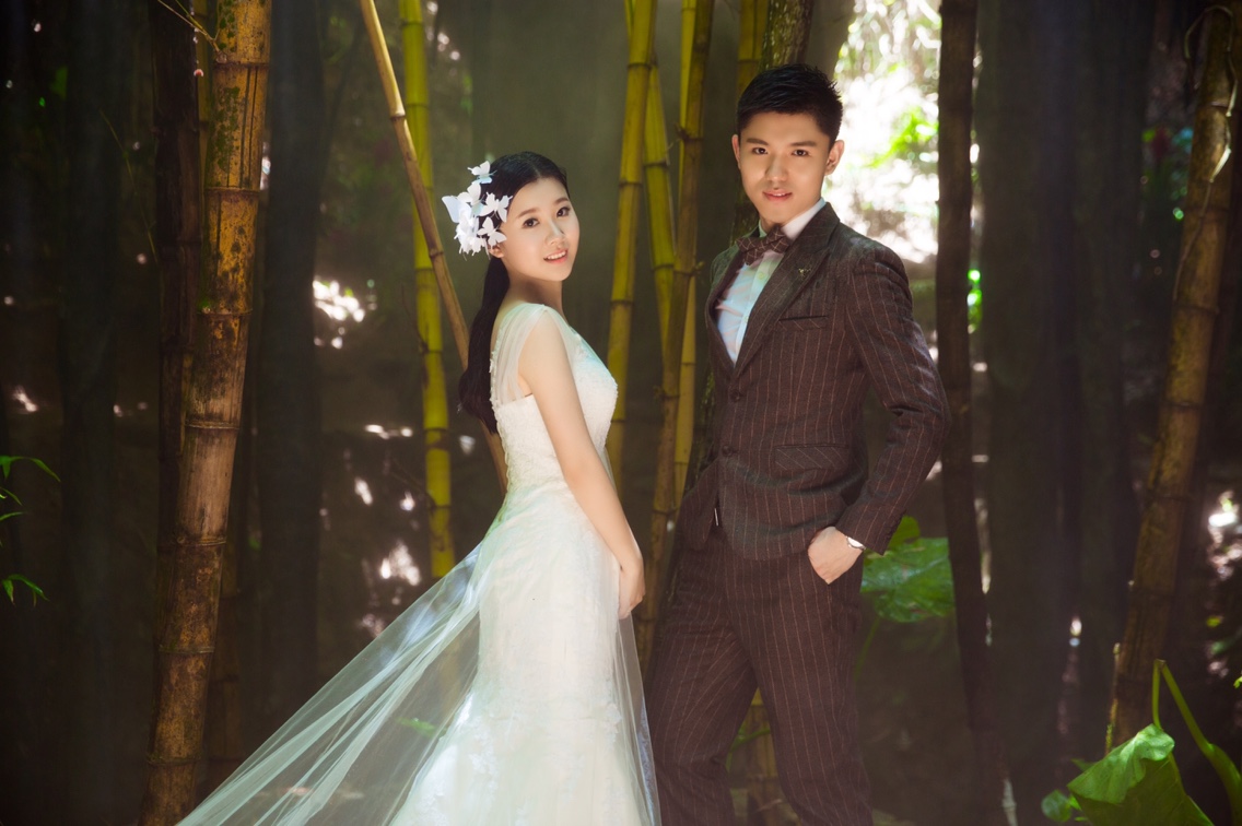 闺蜜的婚纱照，发给大家参考参考[两眼放光]