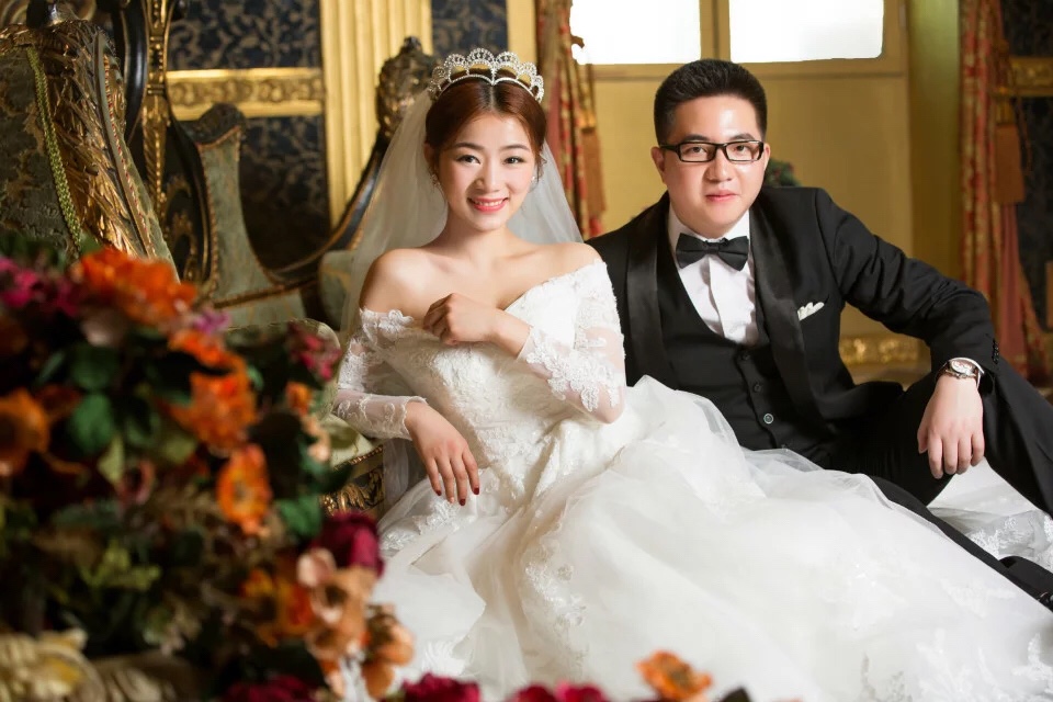 婚纱照，金夫人拍的