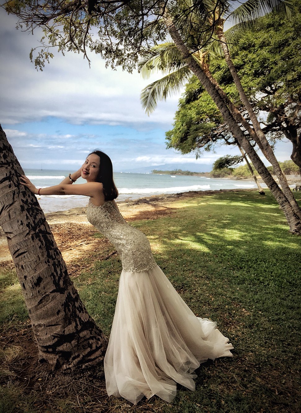带件婚纱去旅行——夏威夷Maui手机自拍