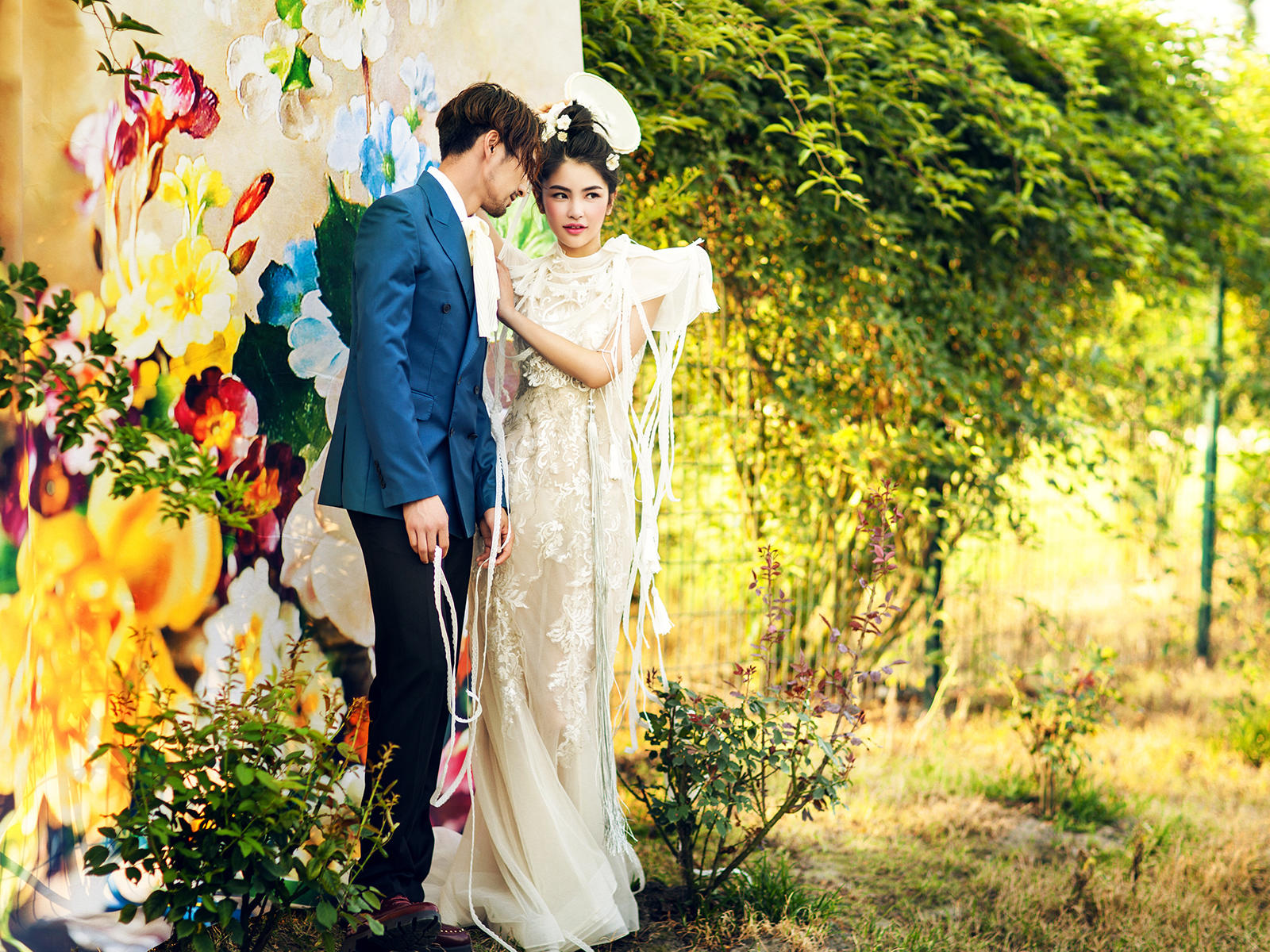 中式婚纱照_中式婚纱照背景(2)