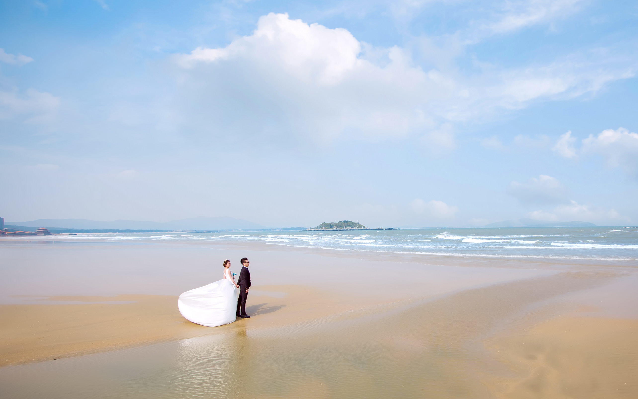 热推套餐丨夏日甜蜜恋爱套系 海景婚纱照