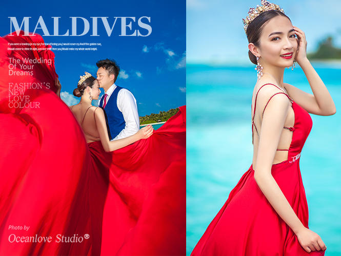 Oceanlove馬爾代夫婚紗攝影照【雙魚島】
