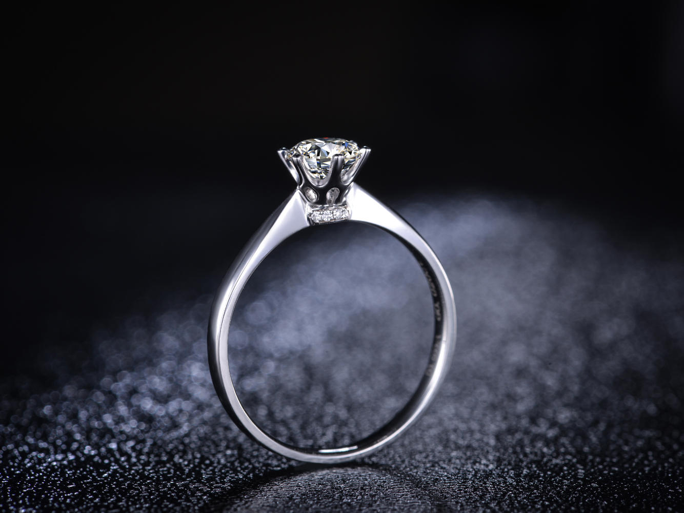 钻戒定制 50分 H色 GIA证书