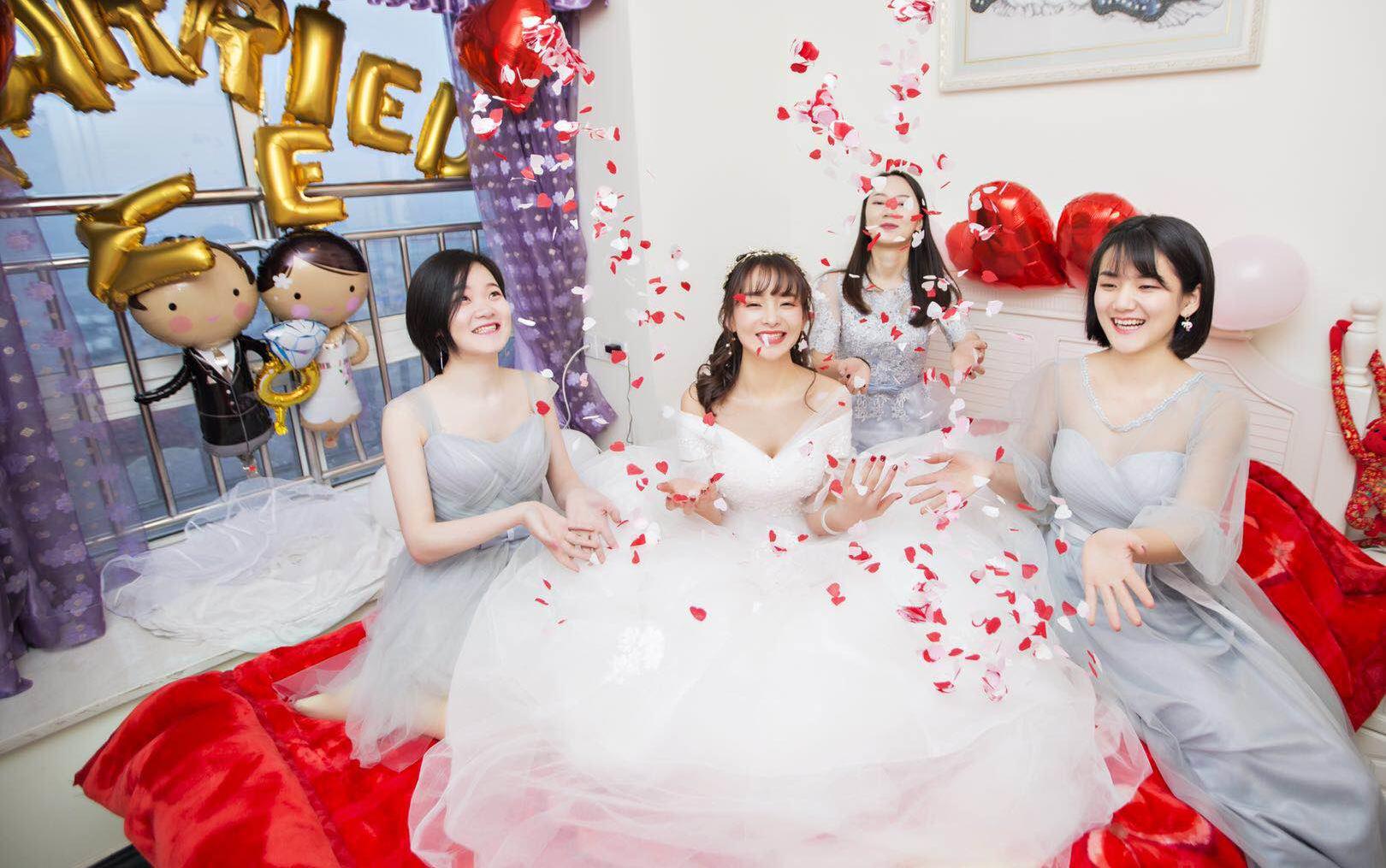 【琳·弗洛拉】亲密爱人婚纱敬酒伴娘服