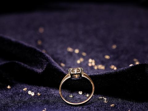 【永恒的爱】-铂金心形钻石戒指