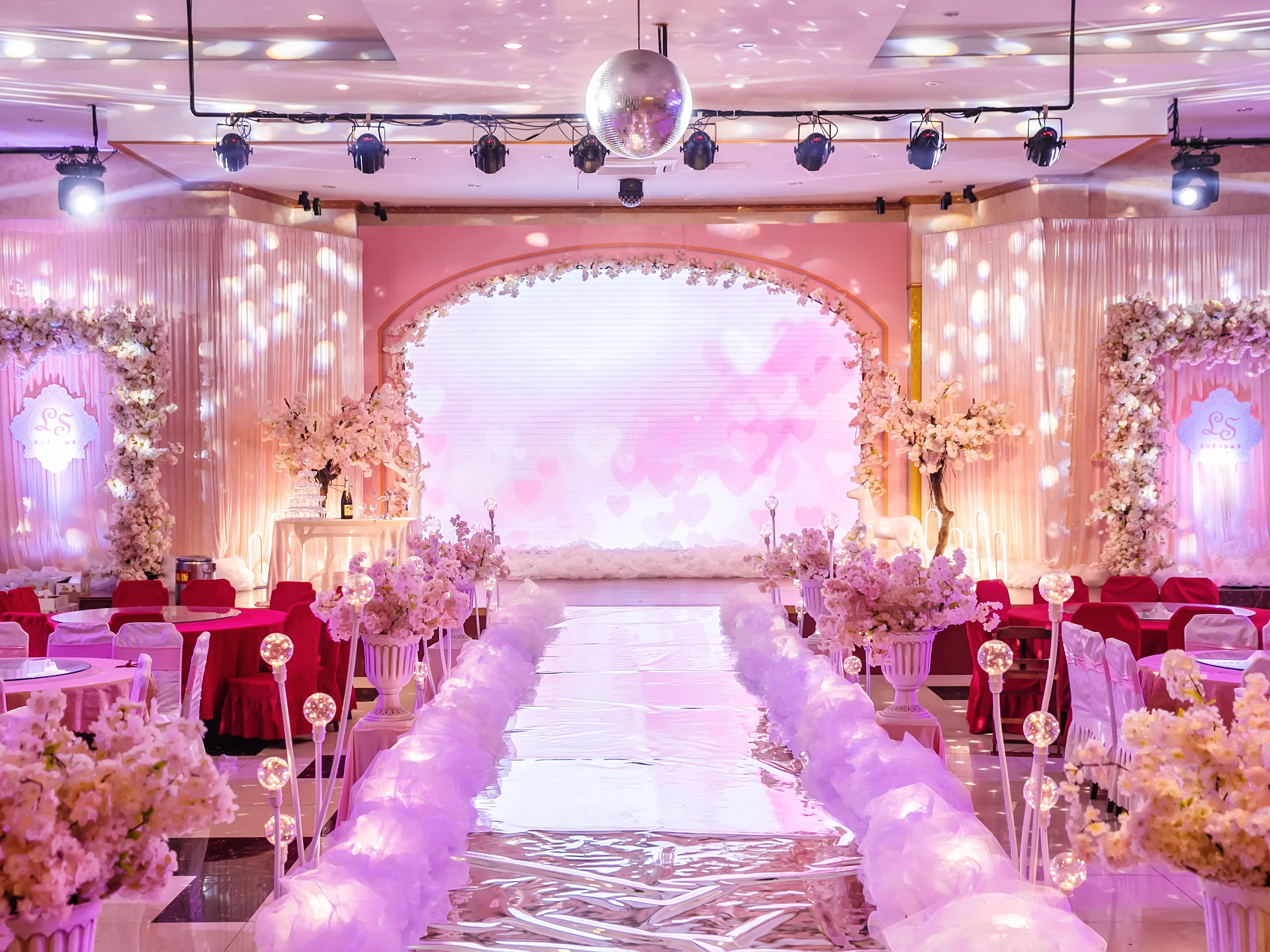 简单香槟青浦婚礼婚庆CQ WEDDING粉色系