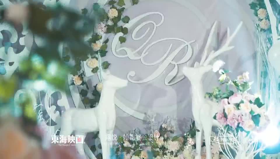 甜美系粉色梦幻风格婚礼现场