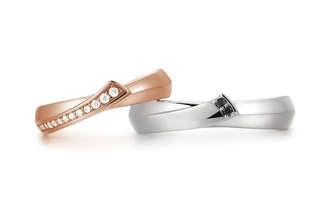 梵誓-引力 对戒 18k金镶钻情侣对戒结婚对戒