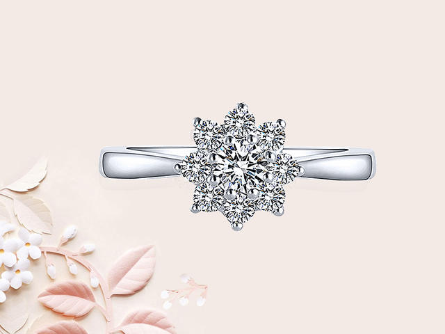 【爱当真·雪花款戒托·C06】Sunflower