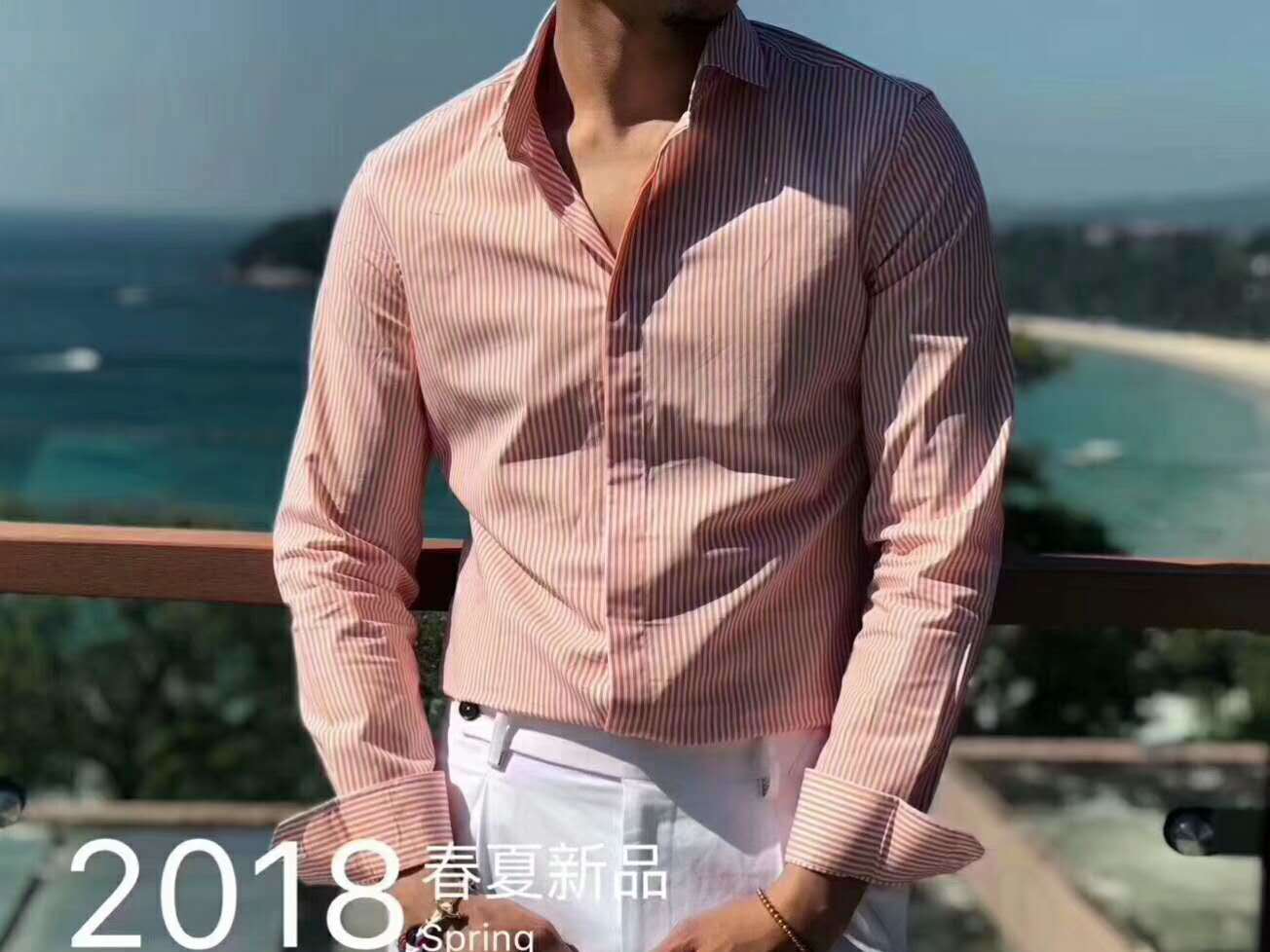 靓雪  修身高棉免烫衬衫裤子二选一