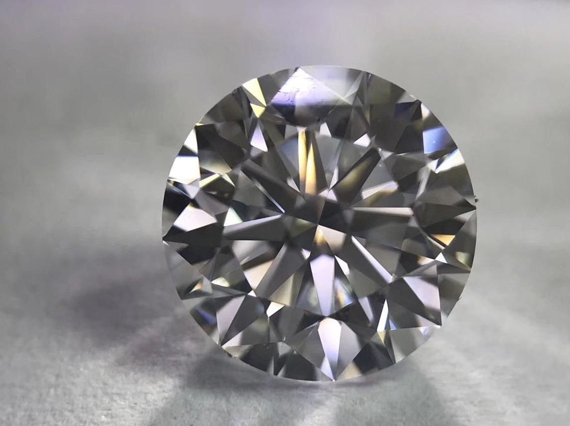 5.02克拉GIA裸钻H/VS2/3EX/N无奶