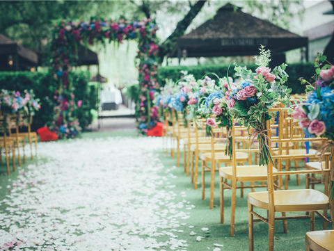 【彩虹堂】森系草坪婚礼 福楼法餐厅