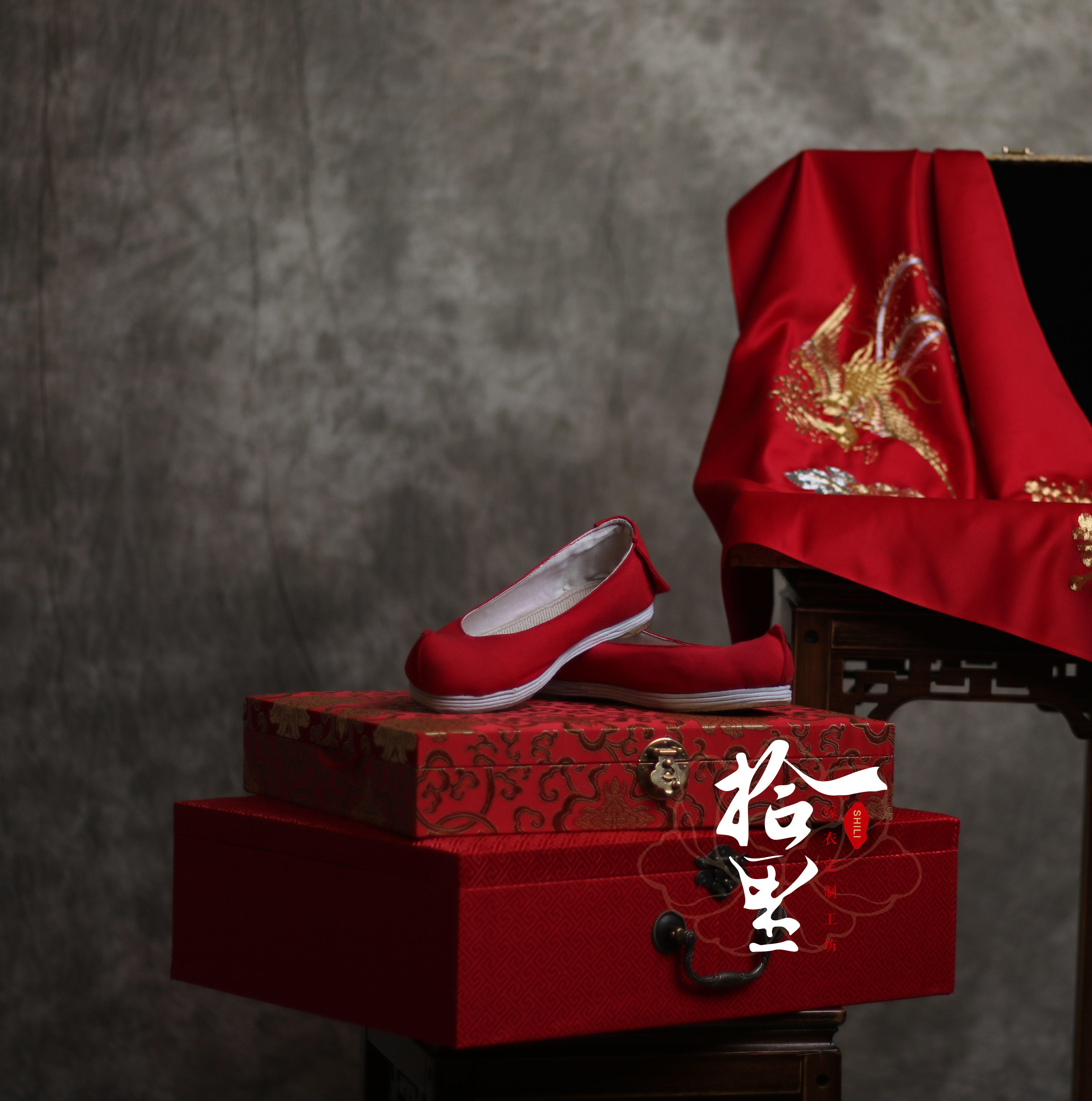 【独家定制】纯手工婚鞋（千层底、刺绣、翘头）