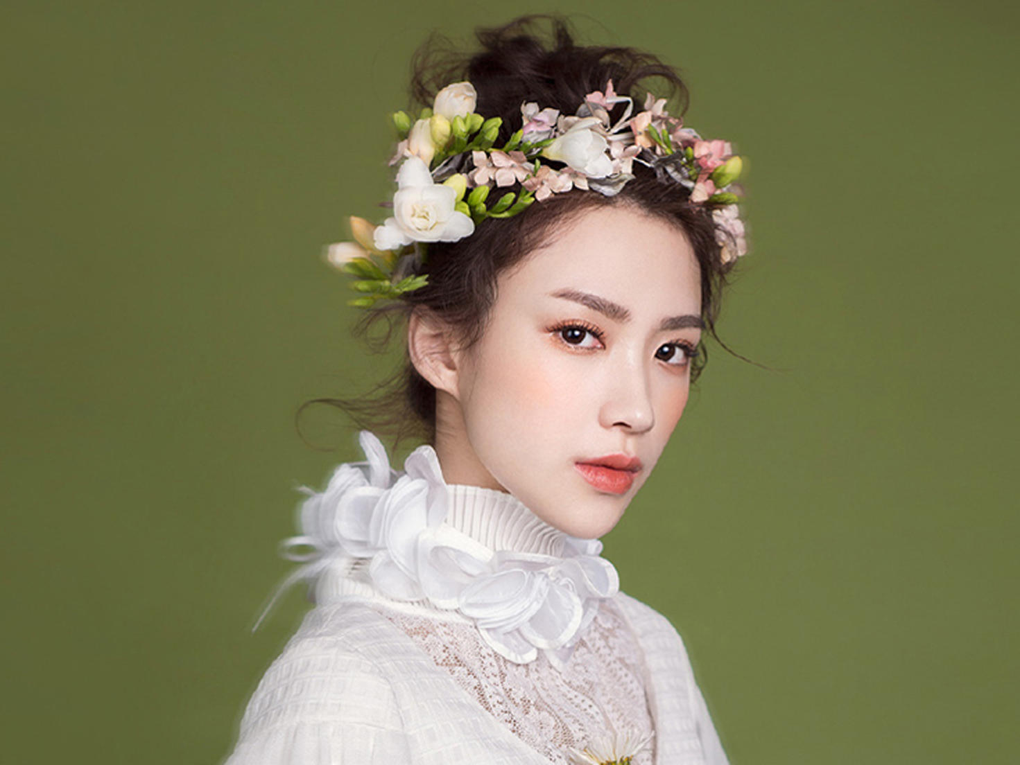 韩式灵动婚礼造型半天跟妆