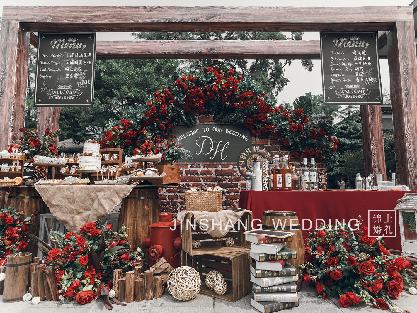 【轻奢精致体验】锦上婚礼丨晋祠宾馆美式户外主题