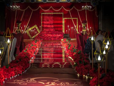 【合加婚礼】红色主题婚礼   红金撞色系定制婚礼