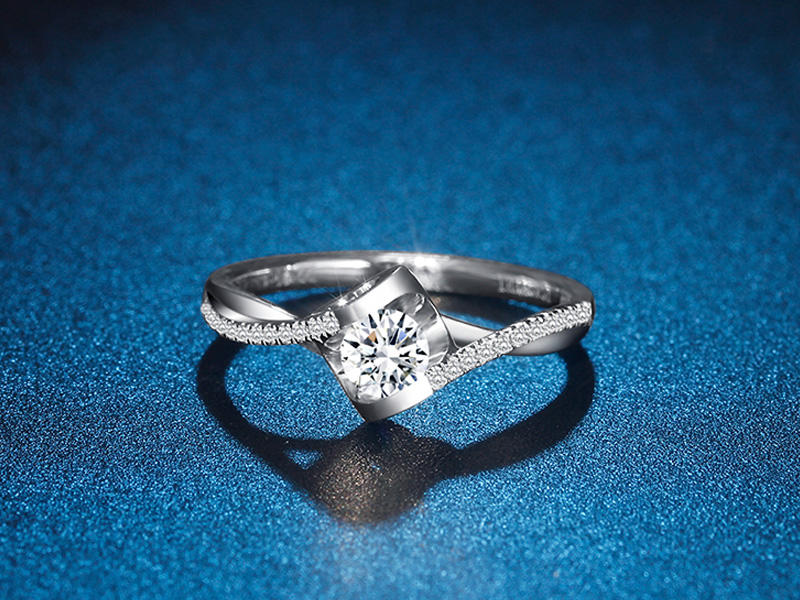 【SOYUK】群镶嵌30分求婚钻石女戒