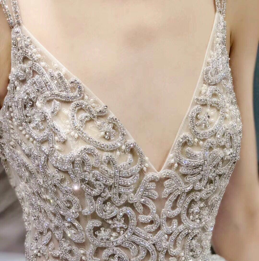 美熙婚纱--长拖尾（最新款）+秀禾+礼服三件套