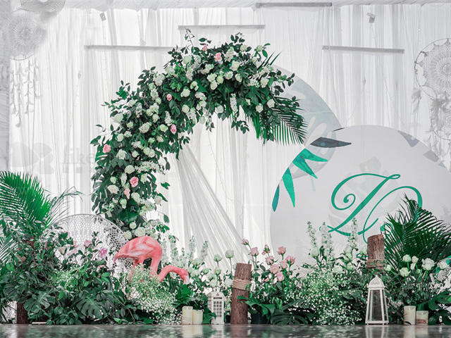 清新火烈鸟主题婚礼（适合夏季的清新婚礼）