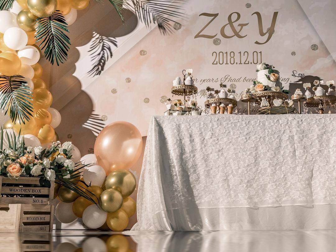 千寻婚礼——《情·悦》香槟色眀场 含四大金刚