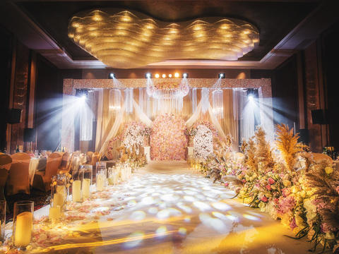 【花堂喜事】—香槟+粉+甜品台超梦幻唯美婚礼