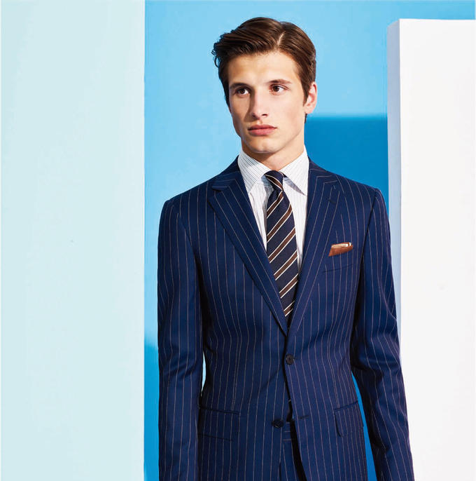 婚礼新郎修身版西服五件套-量身定制