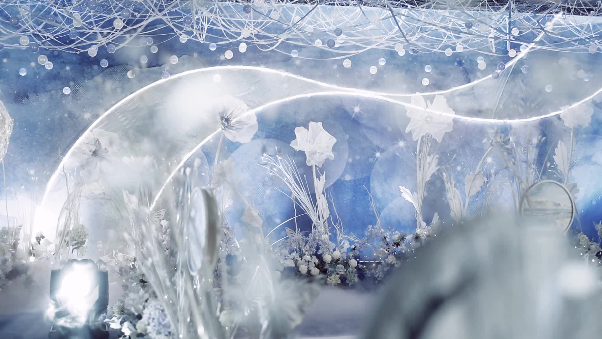 【惊叹婚礼】梦幻白蓝ins蝴蝶翅膀唯美少女心婚礼