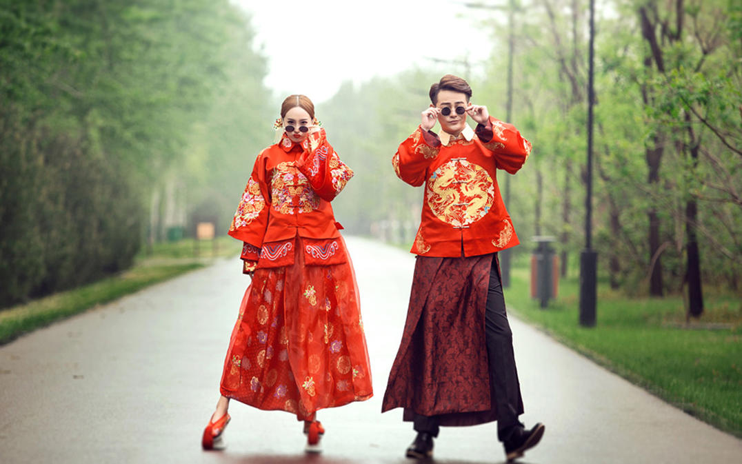 【蜜恋婚纱摄影】欢乐中式婚纱照系列