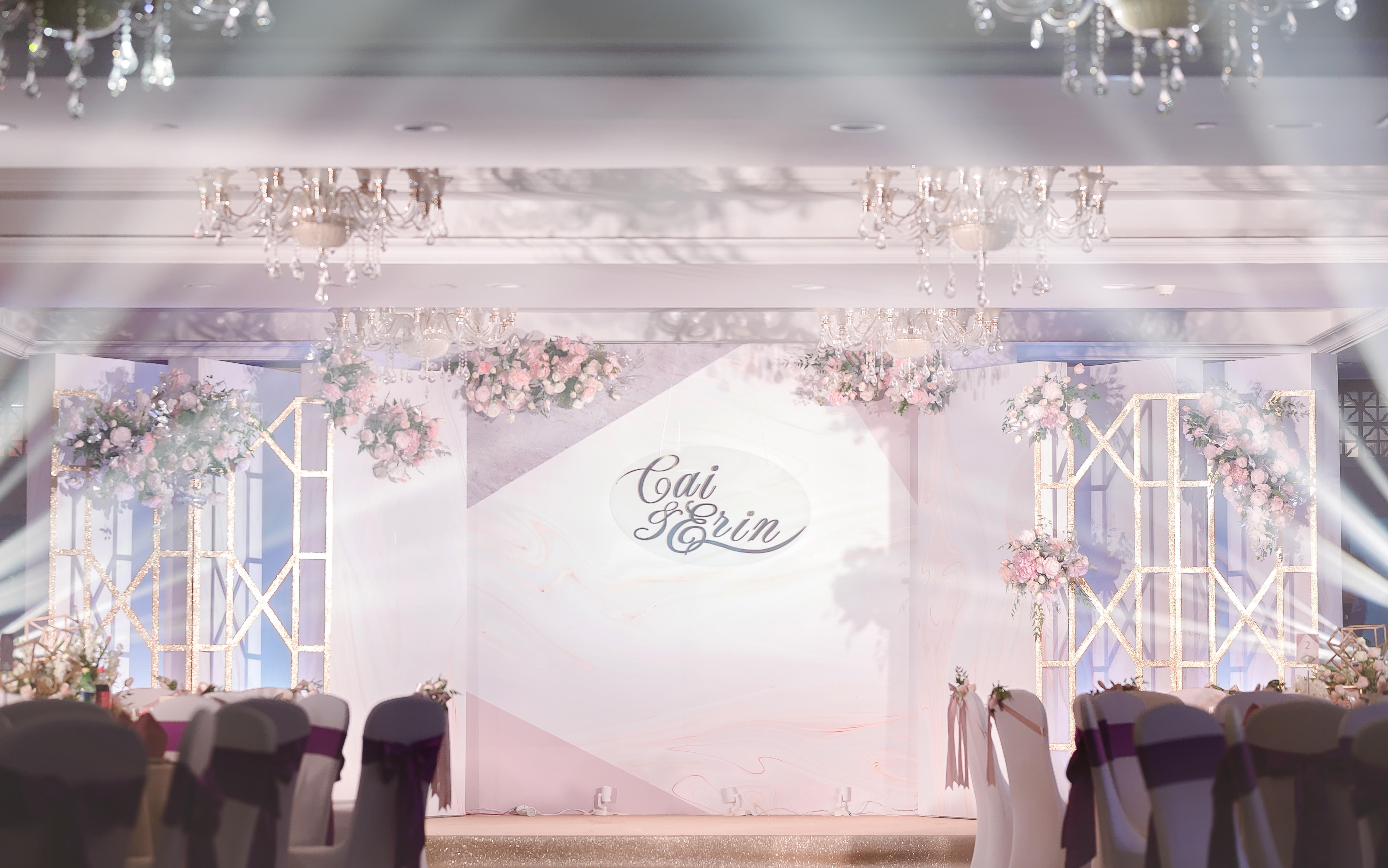 【悠时婚礼】《Dear U》 高端粉色大理石纹