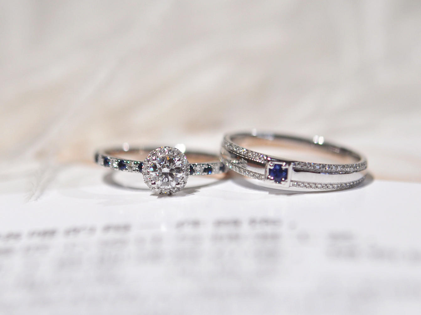 blue -2018弗珞唯新款蓝宝石戒托钻戒