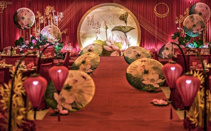 莆田本地婚庆服务粉色婚礼布置套餐