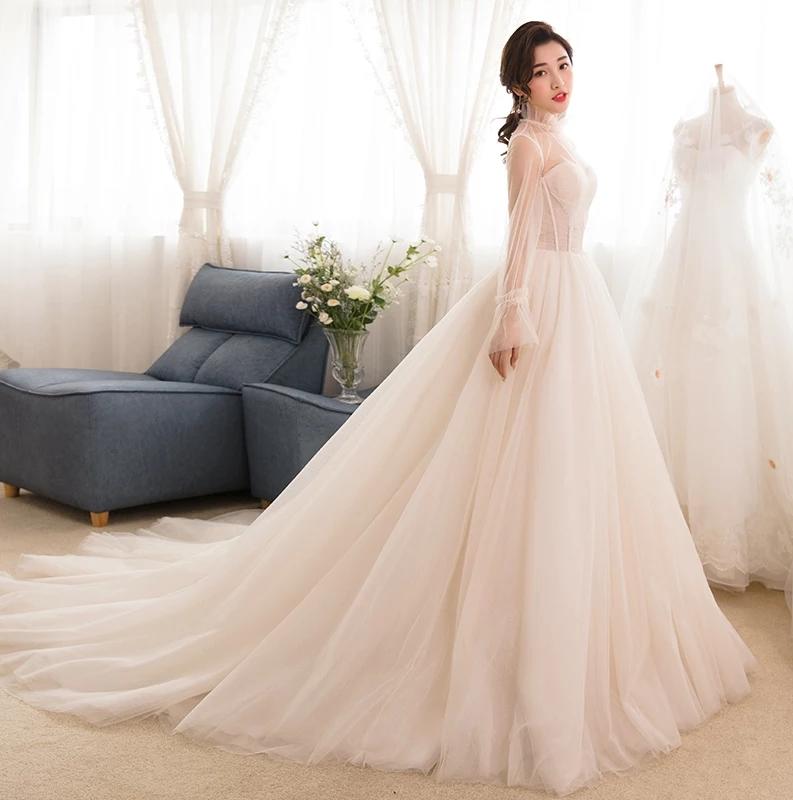 网红同款满天星轻婚纱仪式纱1套