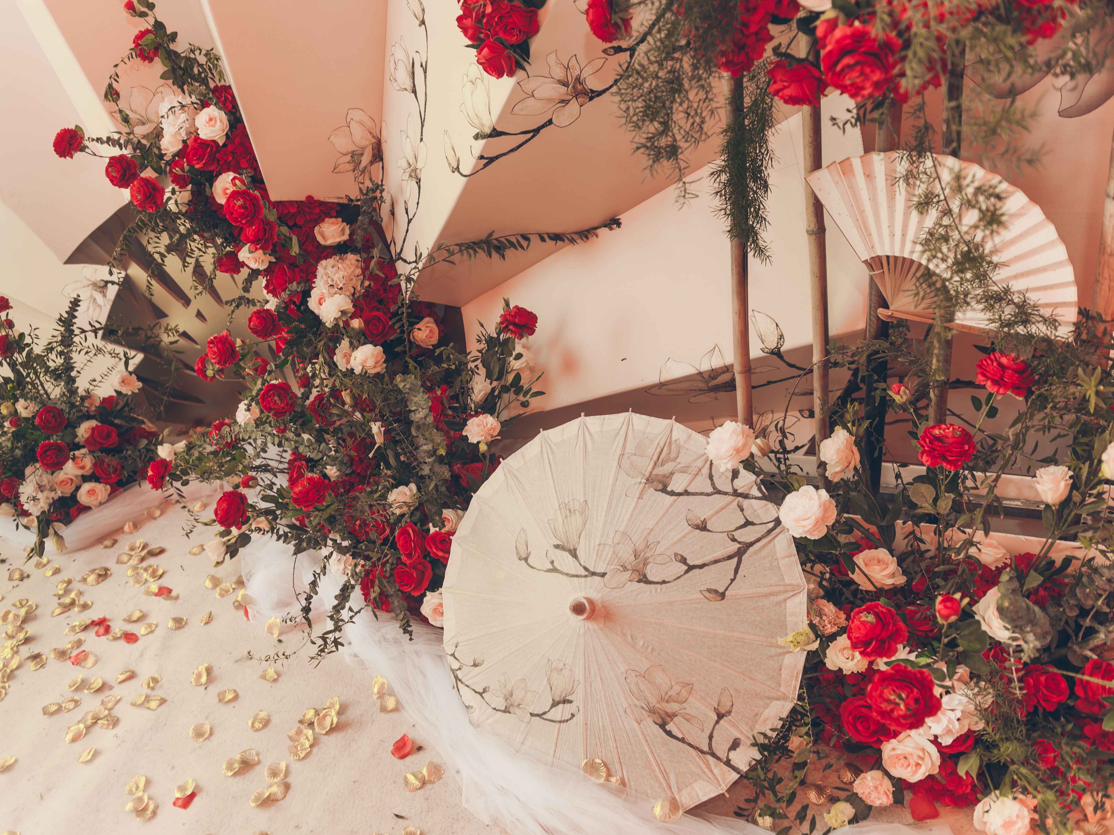 【中式婚礼】香槟搭红唯美中式