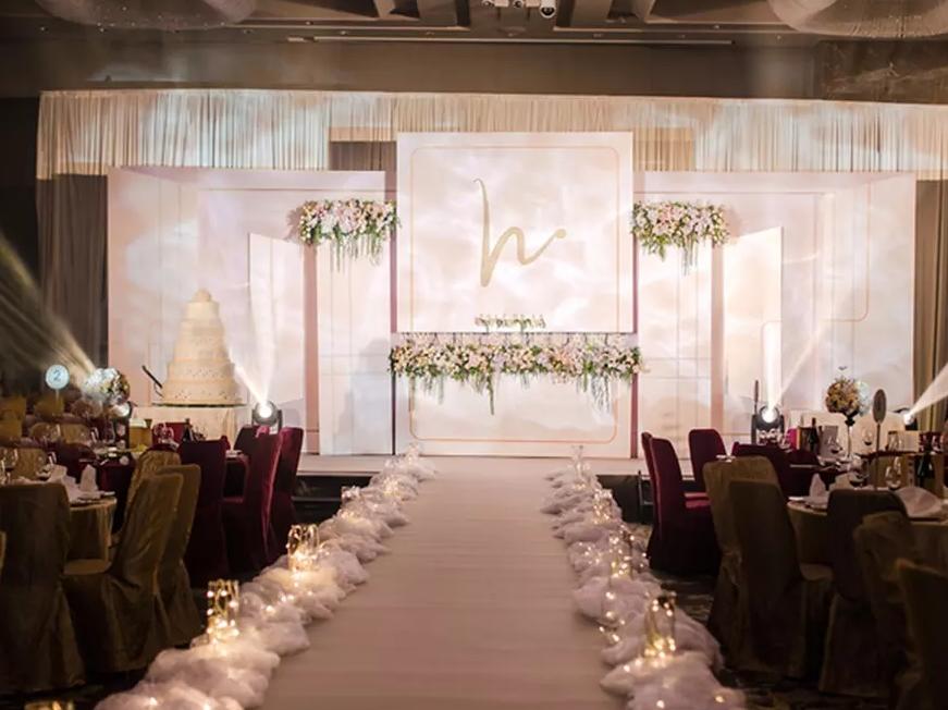 【红影婚礼】心动韩式裸粉色简约主题婚礼