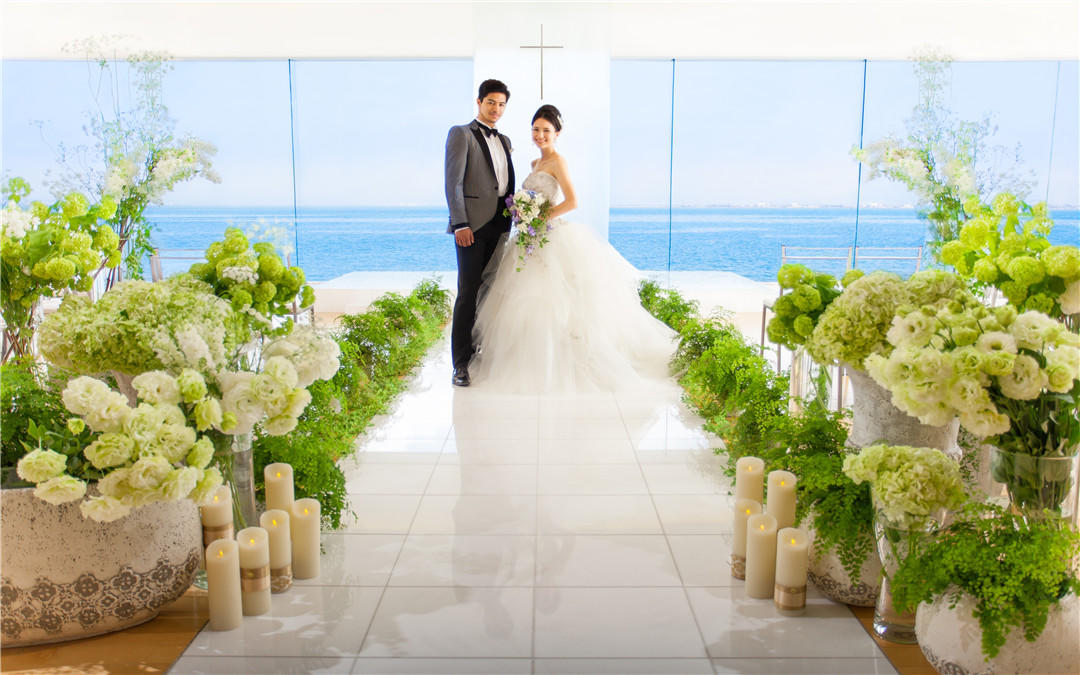 日本京都大津王子湖畔教堂婚礼，乐惟海外婚礼南京店