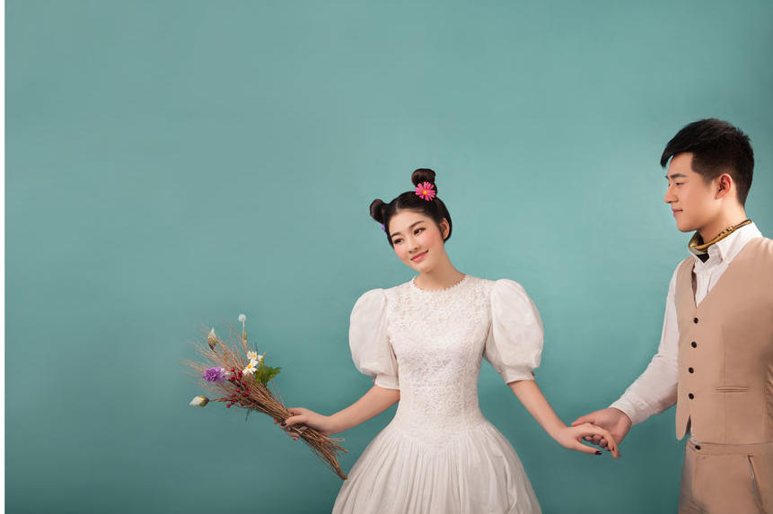 萌系小仙女 小清新婚纱照（客照分享）－魔方摄影