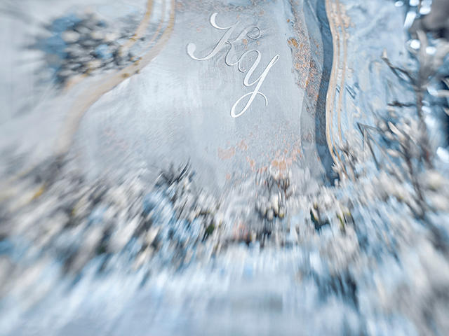 WONDERFUL DAYS.银蓝色水墨大理石纹