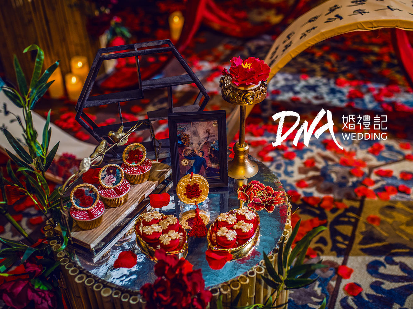 DNA |【华尔道夫】中式大红色牡丹婚礼