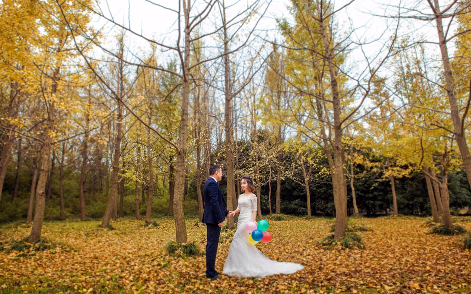 【唯恩摄影】一价全包森系工笔画致青春摄影婚纱照