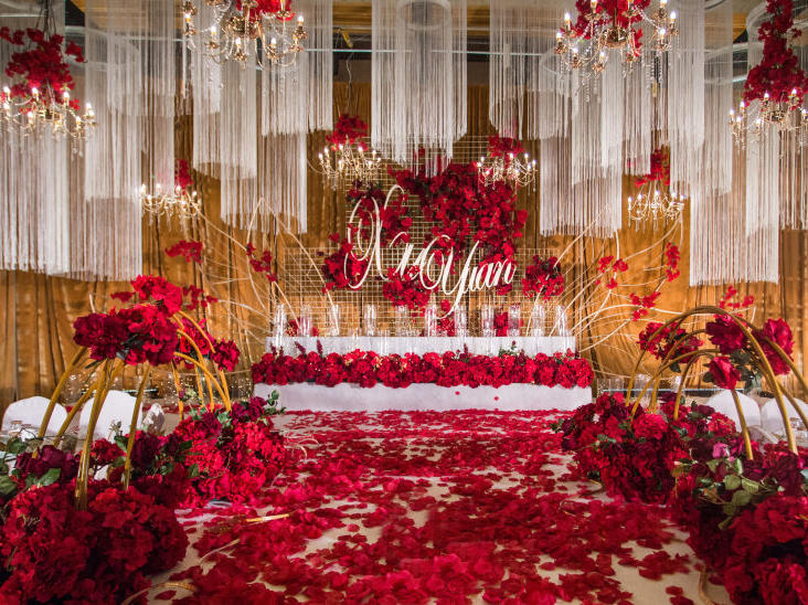 《以爱之名》轻奢红色唯美系婚礼
