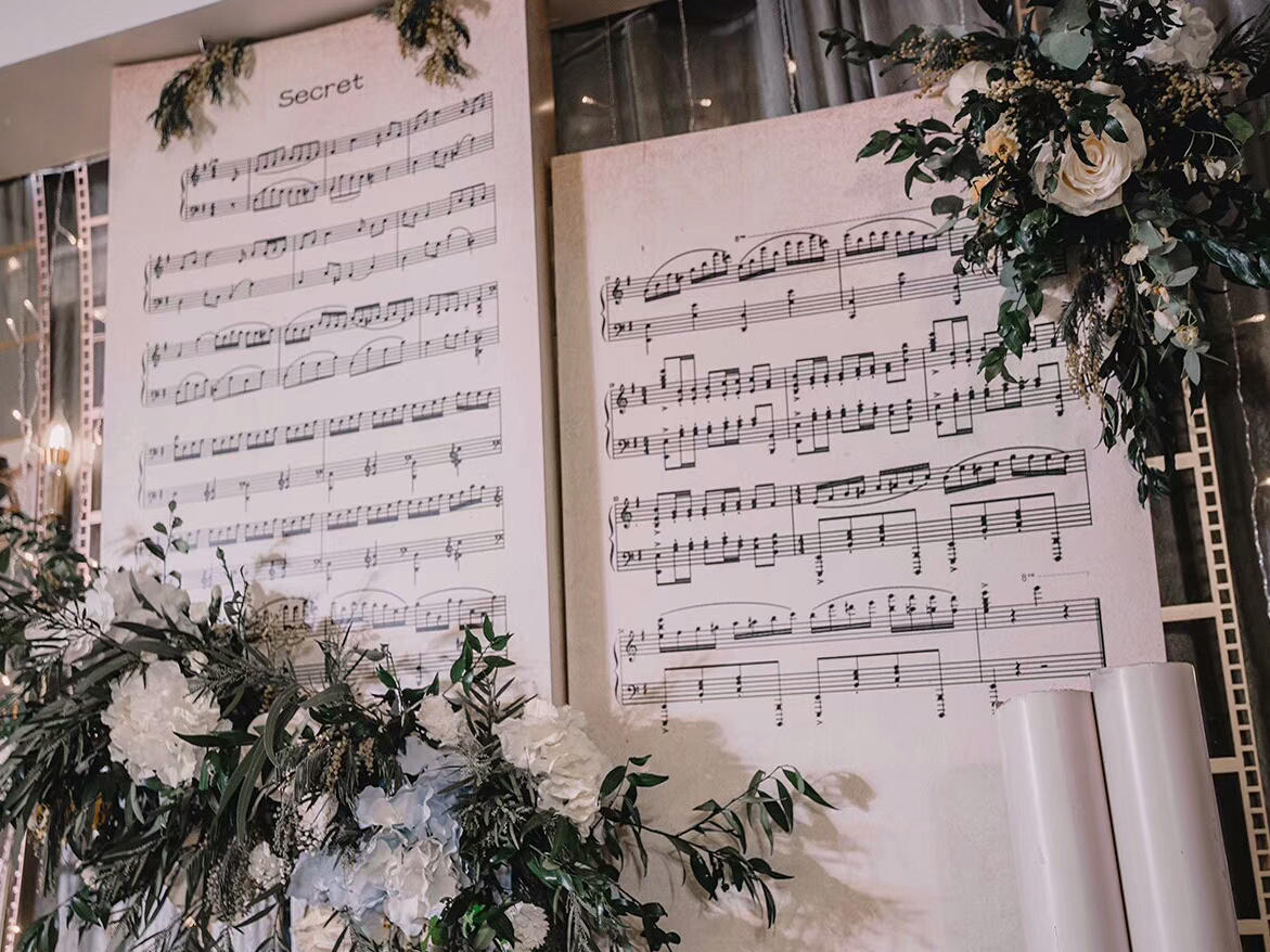 马丁婚礼策划|蓝白清新森系室内婚礼