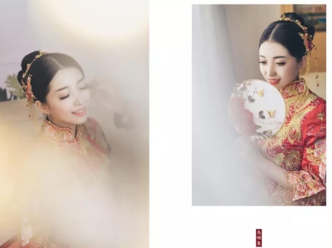 奢华婚纱礼服三件套＋首席化妆师婚礼全程跟妆